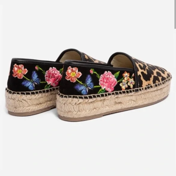 Johnny Was Garden Leopard Espadrille 8 NWOB - Picture 3 of 7